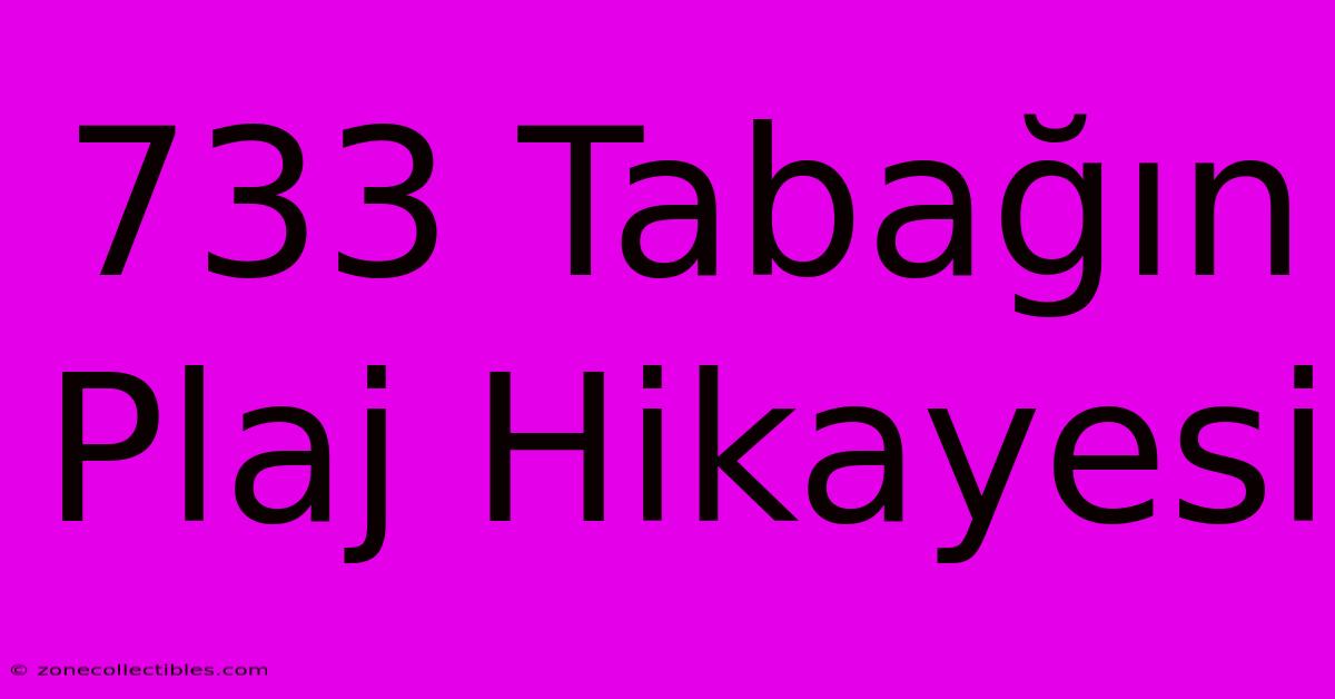 733 Tabağın Plaj Hikayesi