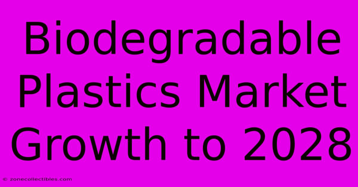 Biodegradable Plastics Market Growth To 2028