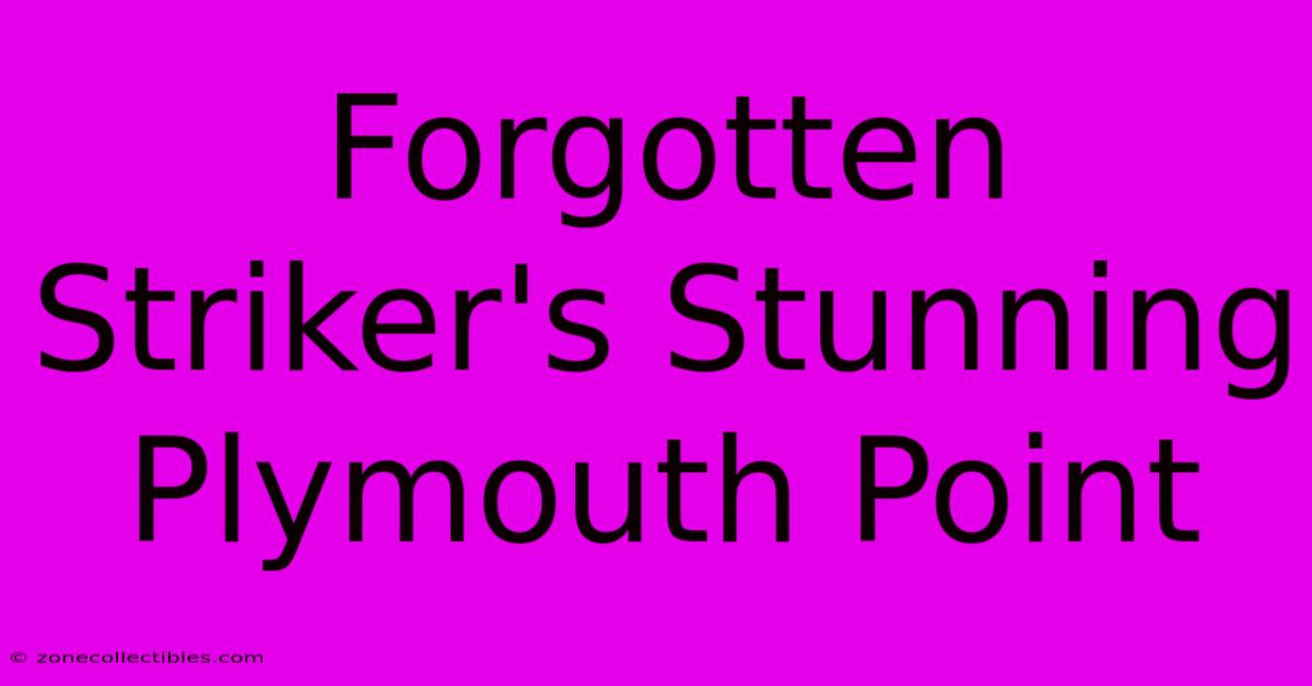 Forgotten Striker's Stunning Plymouth Point