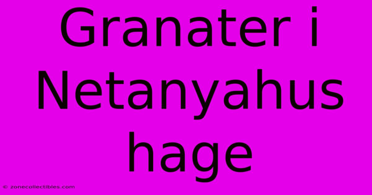 Granater I Netanyahus Hage