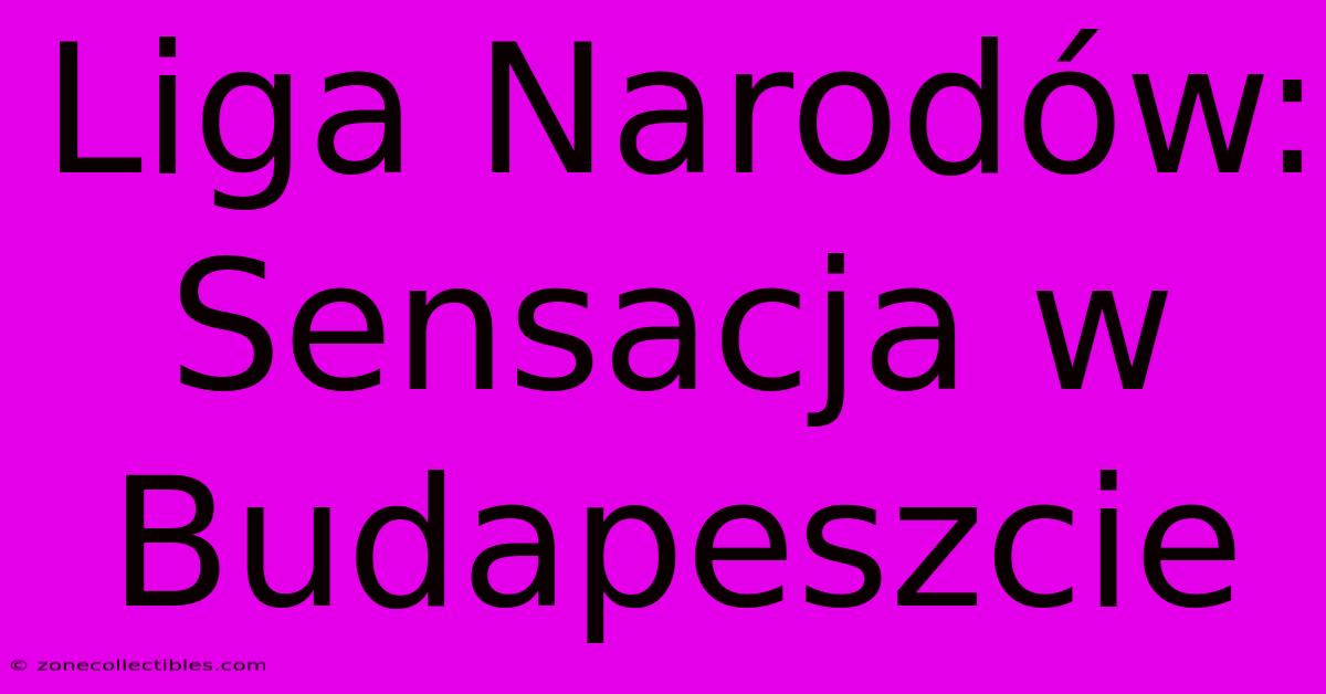 Liga Narodów: Sensacja W Budapeszcie