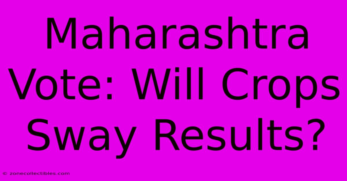 Maharashtra Vote: Will Crops Sway Results?