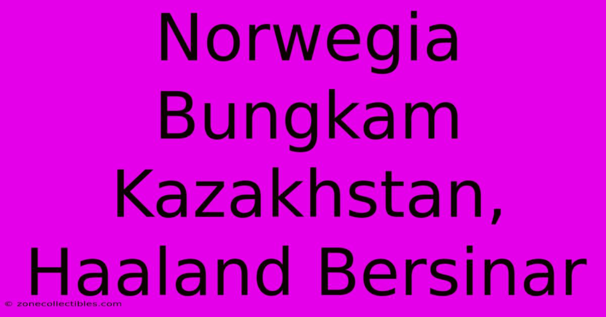 Norwegia Bungkam Kazakhstan, Haaland Bersinar