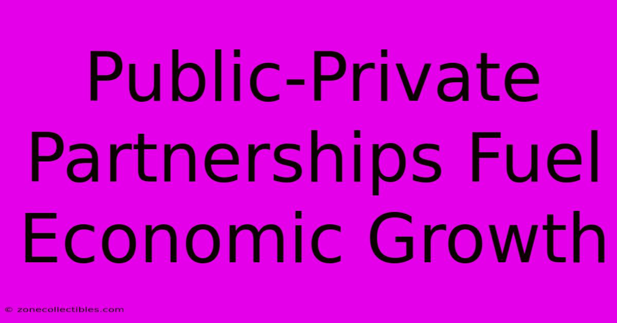 Public-Private Partnerships Fuel Economic Growth