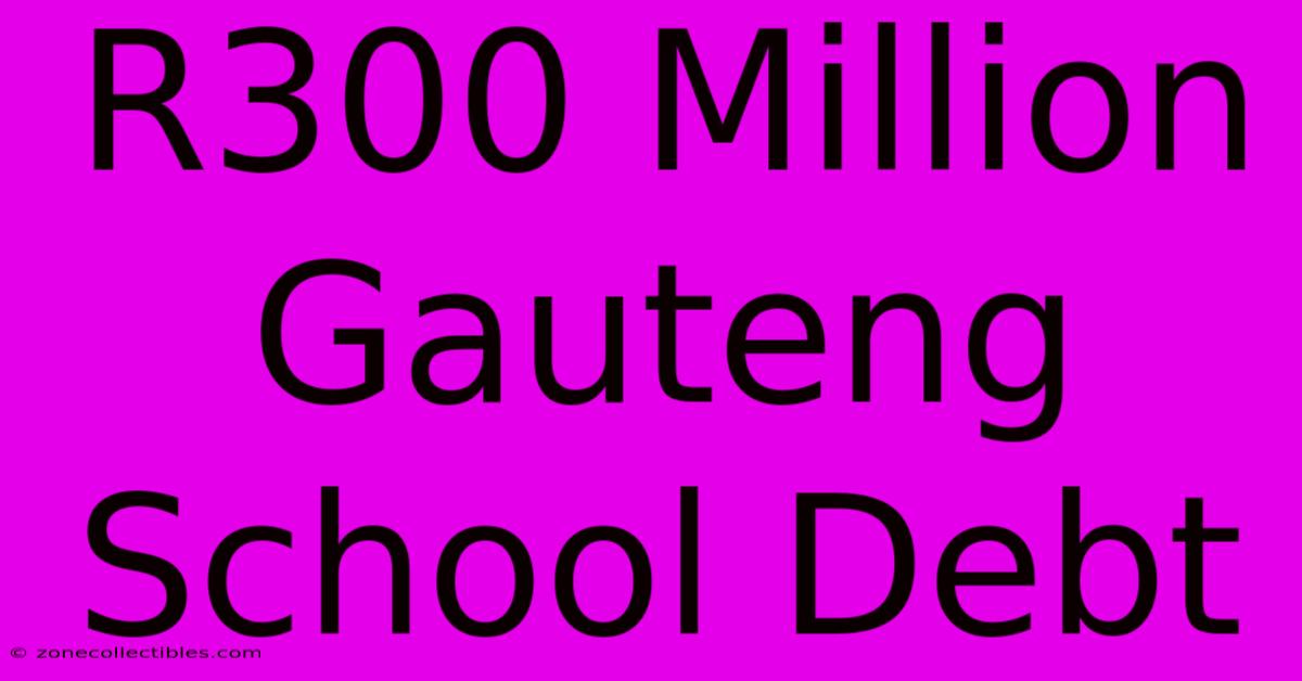 R300 Million Gauteng School Debt