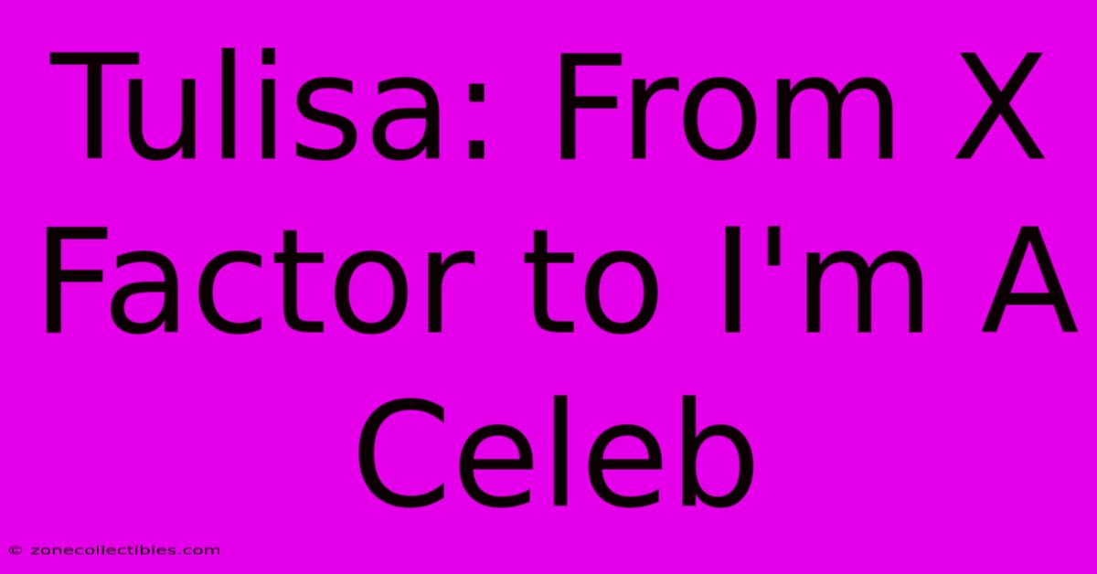 Tulisa: From X Factor To I'm A Celeb