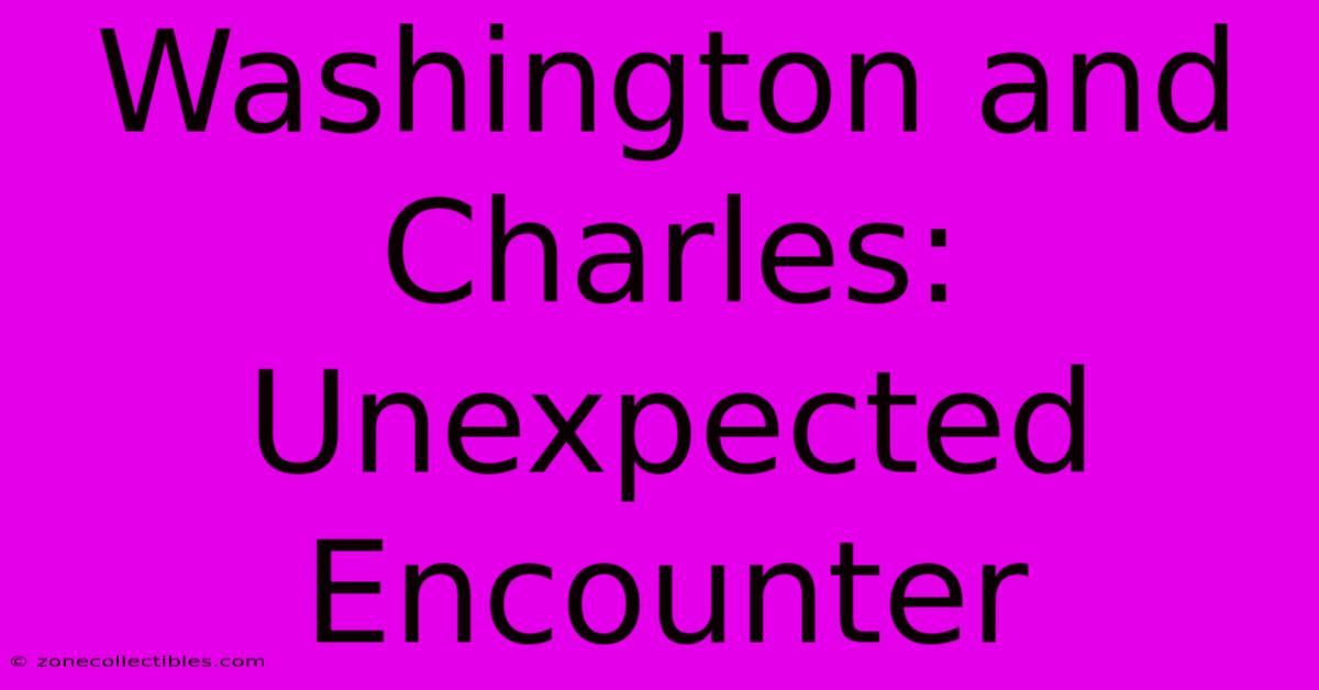 Washington And Charles: Unexpected Encounter