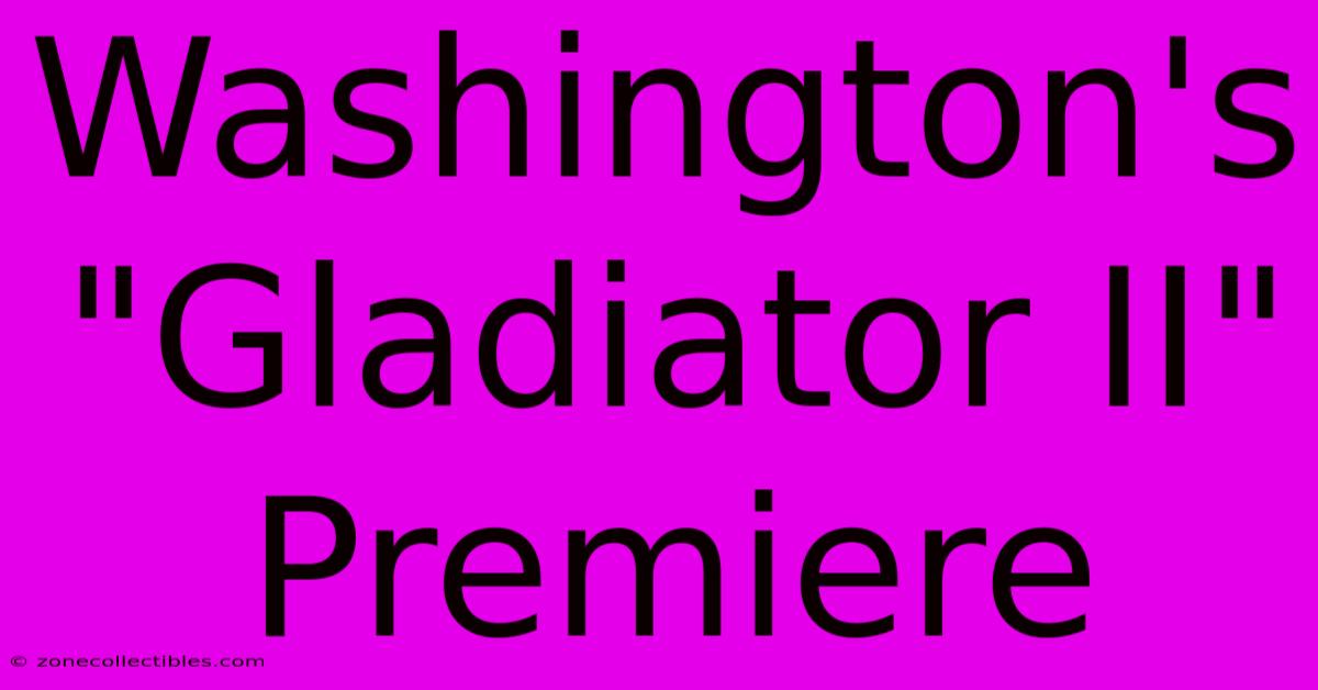 Washington's 