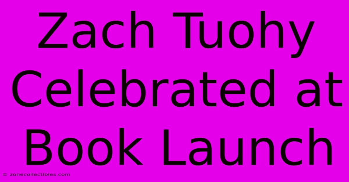 Zach Tuohy Celebrated At Book Launch